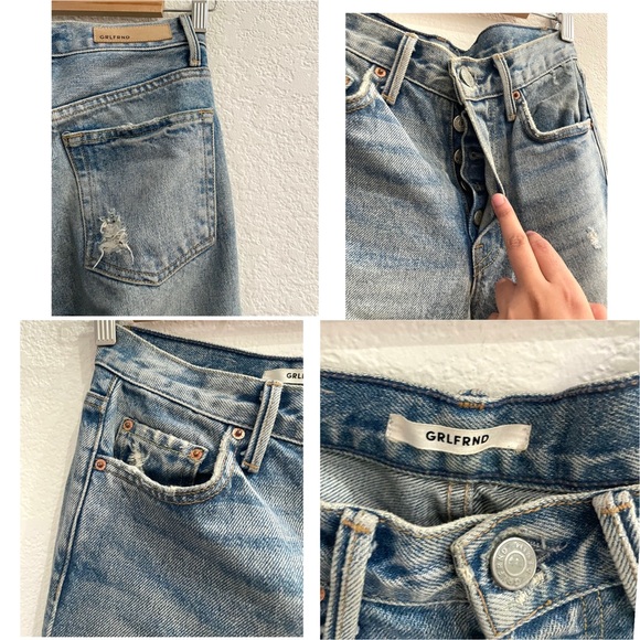 GRLFRND Karolina High Rise Distressed Skinn Jeans in Last Dance Retro Vintage - Picture 9 of 13